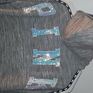 Pink victorias secret bling zip up